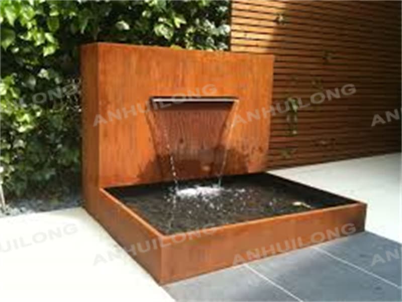 Corten steel water wall for trade show wholesale